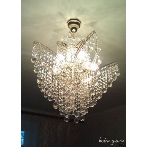 Люстра Лилия № 2 шар в Сочи Гусь Хрустальный