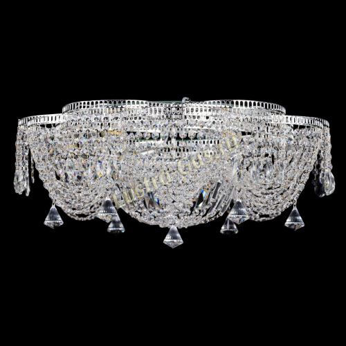 Люстра Лотос Журавлик с конусами в Сочи Гусь Хрустальный