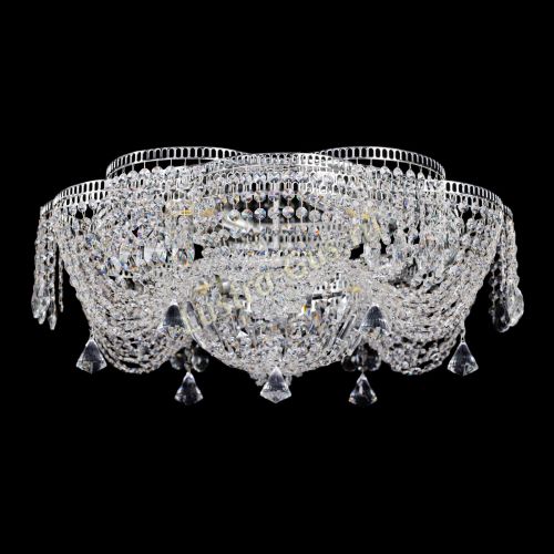 Люстра Лотос Журавлик с конусами в Сочи Гусь Хрустальный