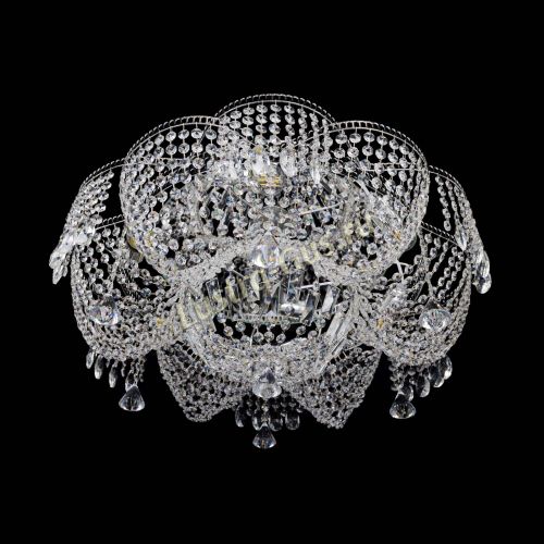 Люстра Лотос Журавлик с конусами в Сочи Гусь Хрустальный