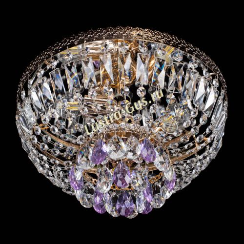 Люстра Милан Астра №3 фиолетовая в Сочи Гусь Хрустальный
