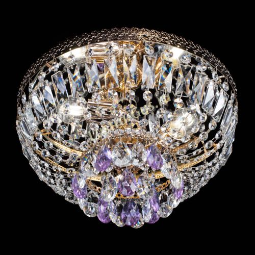 Люстра Милан Астра №3 фиолетовая в Сочи Гусь Хрустальный
