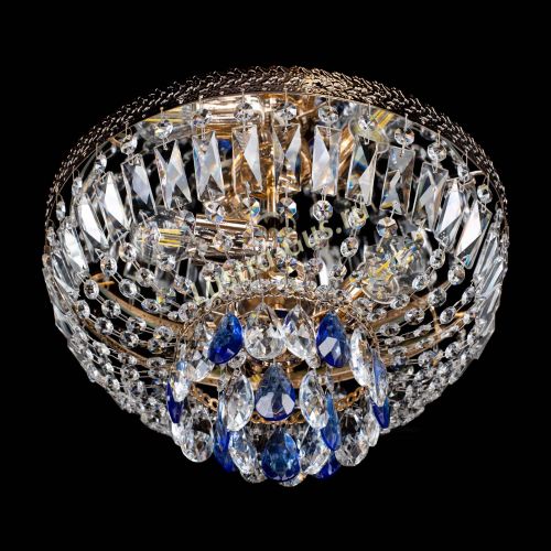 Люстра Милан Астра №3 синяя в Сочи Гусь Хрустальный