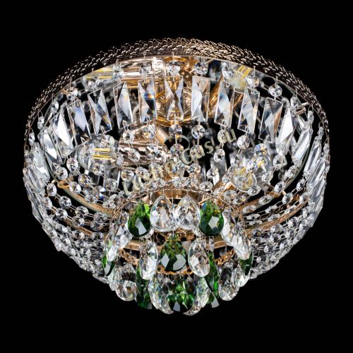 Люстра Милан Астра №3 зеленая в Сочи Гусь Хрустальный