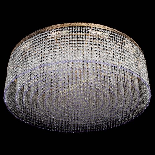 Люстра Милан капель №12 фиолетовая в Сочи Гусь Хрустальный