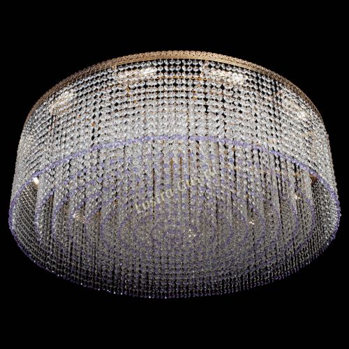 Люстра Милан капель №12 фиолетовая в Сочи Гусь Хрустальный