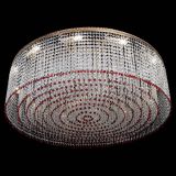 Люстра Милан капель №12 красная в Сочи