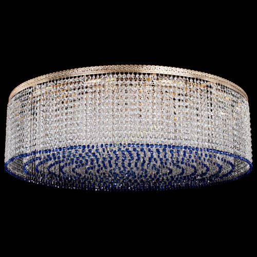 Люстра Милан капель №12 синяя в Сочи Гусь Хрустальный