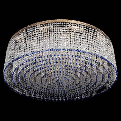 Люстра Милан капель №12 синяя в Сочи Гусь Хрустальный