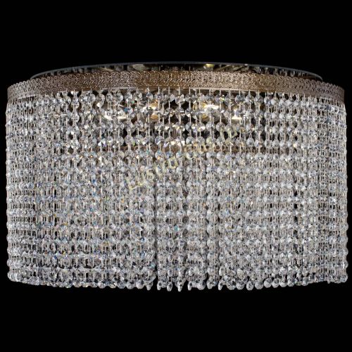 Люстра Милан капель оптикон под бронзу с зеркалом в Сочи Гусь Хрустальный