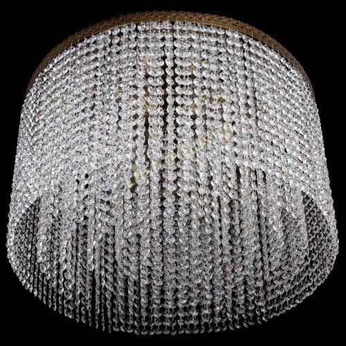 Люстра Милан капель оптикон под бронзу с зеркалом в Сочи Гусь Хрустальный