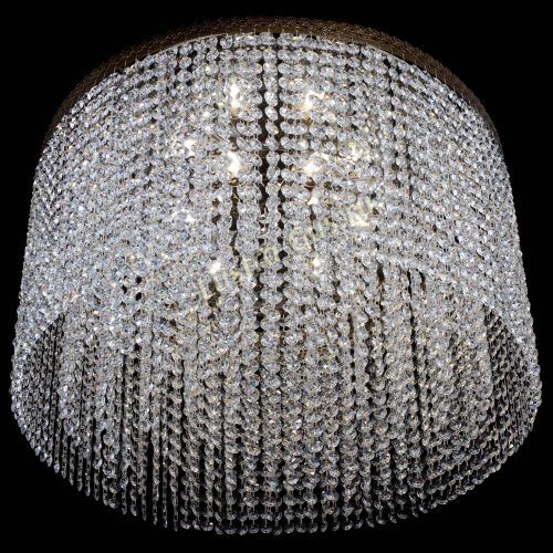 Люстра Милан капель оптикон под бронзу с зеркалом в Сочи Гусь Хрустальный