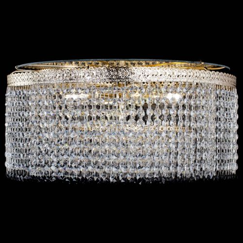 Люстра Милан капель оптикон Черная в Сочи Гусь Хрустальный