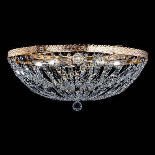 Люстра Милан Купол с пластинками №6 в Сочи Гусь Хрустальный