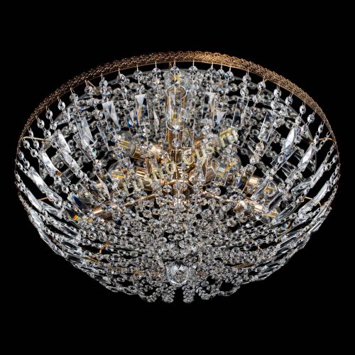Люстра Милан Купол с пластинками №6 в Сочи Гусь Хрустальный
