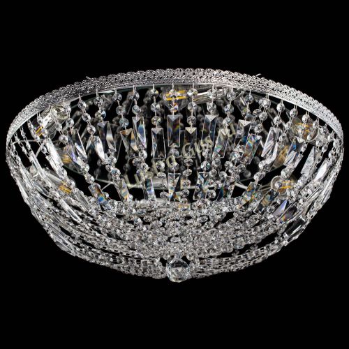 Люстра Милан Купол с пластинками №6 в Сочи Гусь Хрустальный