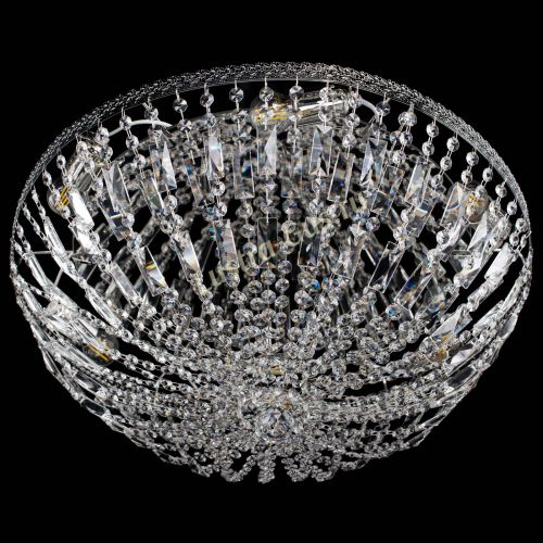 Люстра Милан Купол с пластинками №6 в Сочи Гусь Хрустальный