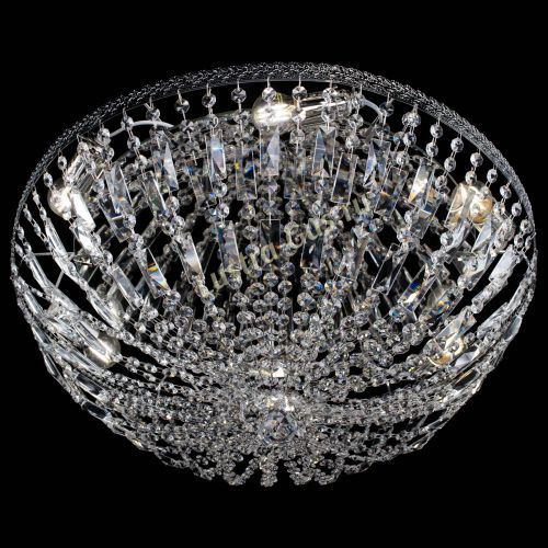 Люстра Милан Купол с пластинками №6 в Сочи Гусь Хрустальный
