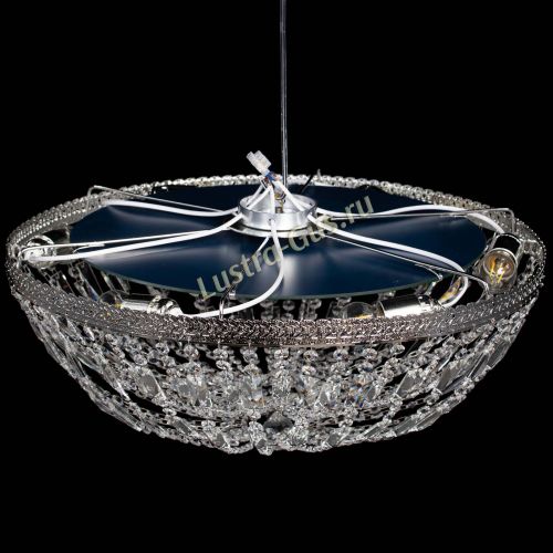 Люстра Милан Купол с пластинками №6 в Сочи Гусь Хрустальный