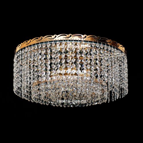 Люстра Капель обтикон 5 ламп в Сочи Гусь Хрустальный