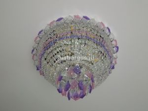 Люстра Катерина дубик цветная в Сочи отзыв и фото покупателя