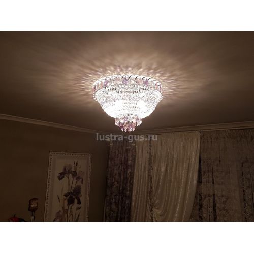 Люстра Катерина дубик цветная в Сочи Гусь Хрустальный