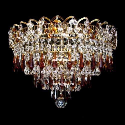 Люстра Крокус большой карандаш цветная  в Сочи Гусь Хрустальный