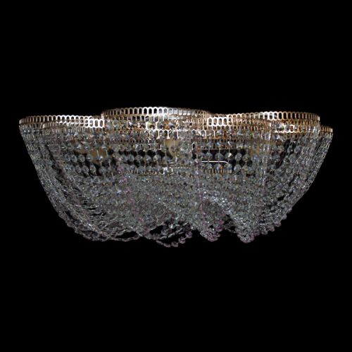 Люстра Лотос Елена розовая в Сочи Гусь Хрустальный