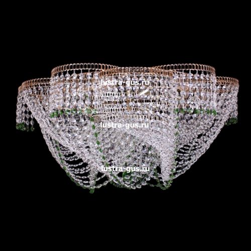 Люстра Лотос Василиса цветная в Сочи Гусь Хрустальный