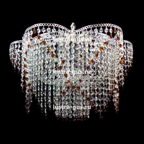 Люстра Ромашка №2 цветная в Сочи Гусь Хрустальный