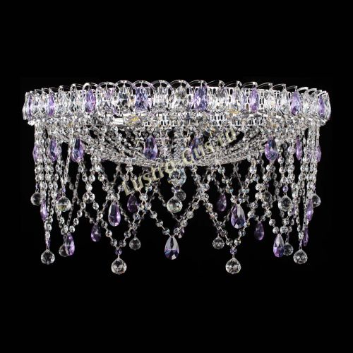 Люстра Паутинка фиолетовая в Сочи Гусь Хрустальный