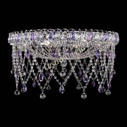 Люстра Паутинка фиолетовая в Сочи Гусь Хрустальный