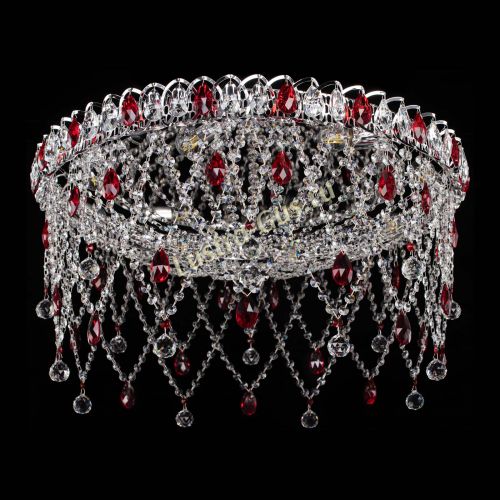Люстра Паутинка красная в Сочи Гусь Хрустальный