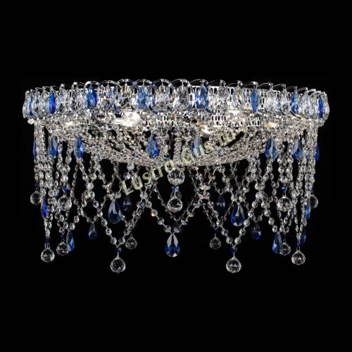 Люстра Паутинка синяя в Сочи Гусь Хрустальный