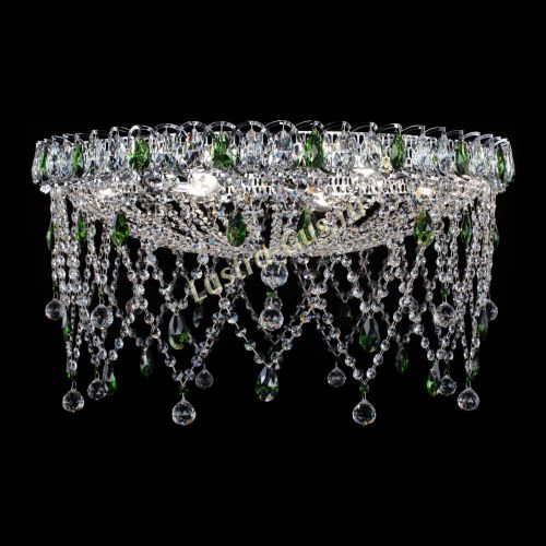 Люстра Паутинка зеленая в Сочи Гусь Хрустальный