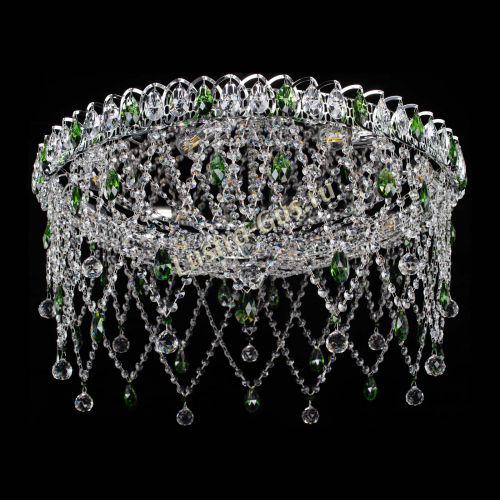 Люстра Паутинка зеленая в Сочи Гусь Хрустальный