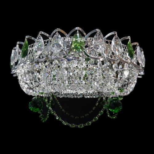 Люстра Кольцо Ожерелье Шар цветная в Сочи Гусь Хрустальный