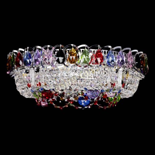 Люстра Снежинка разноцветная в Сочи Гусь Хрустальный