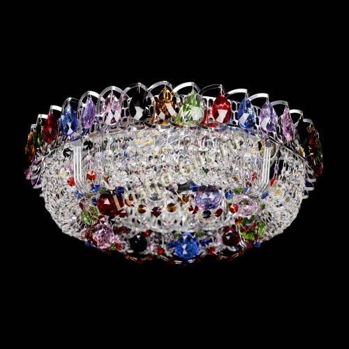 Люстра Снежинка разноцветная в Сочи Гусь Хрустальный