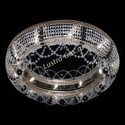 Люстра Снежинка Венеция №10 черная в Сочи Гусь Хрустальный