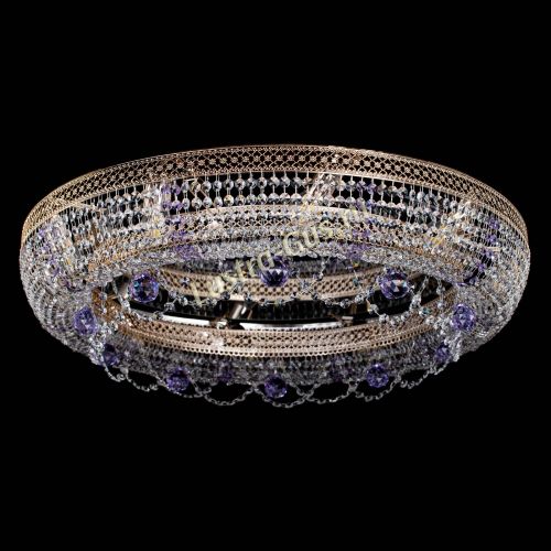 Люстра Снежинка Венеция №10 фиолетовая в Сочи Гусь Хрустальный