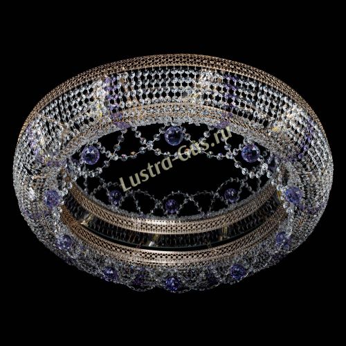 Люстра Снежинка Венеция №10 фиолетовая в Сочи Гусь Хрустальный