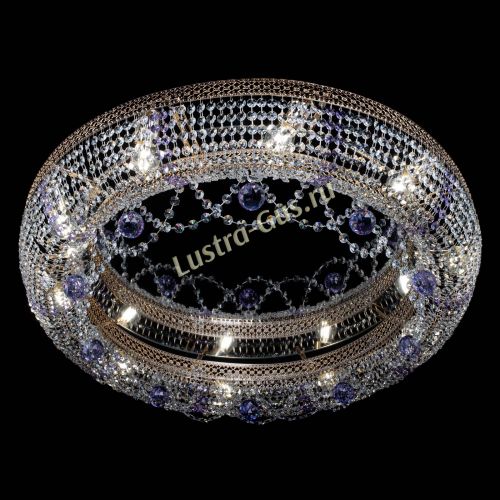 Люстра Снежинка Венеция №10 фиолетовая в Сочи Гусь Хрустальный