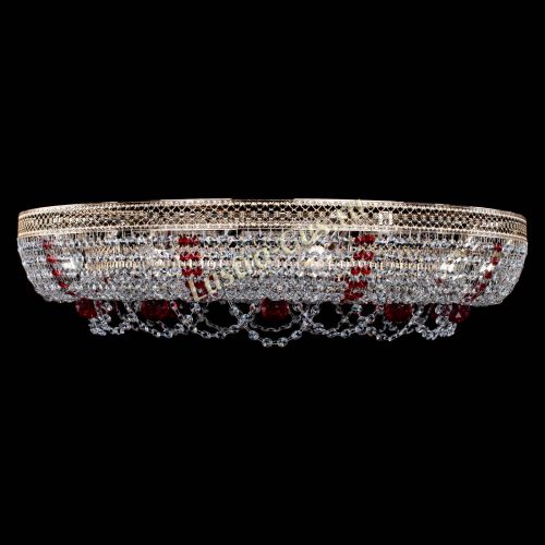 Люстра Снежинка Венеция №10 красная в Сочи Гусь Хрустальный