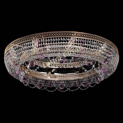 Люстра Снежинка Венеция №10 розовая в Сочи Гусь Хрустальный