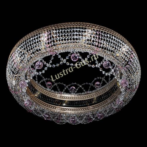 Люстра Снежинка Венеция №10 розовая в Сочи Гусь Хрустальный