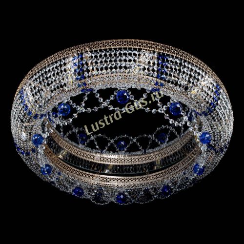 Люстра Снежинка Венеция №10 синяя в Сочи Гусь Хрустальный