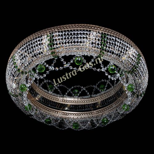 Люстра Снежинка Венеция №10 зеленая в Сочи Гусь Хрустальный