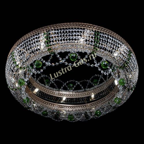 Люстра Снежинка Венеция №10 зеленая в Сочи Гусь Хрустальный
