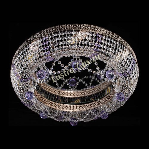 Люстра Снежинка Венеция №8 фиолетовая в Сочи Гусь Хрустальный